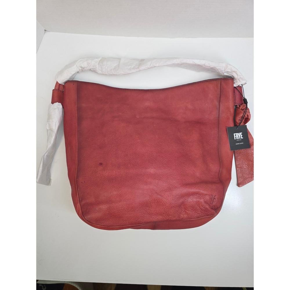 Frye Nora Knotted Hobo Bag Burgundy Leather Shoulder Bag DB1108 NEW